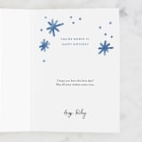 "Paper" - Single Greeting Cards in Beige by Jen Owens - Customizable Interior Example