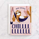 "Chill Birthday" - Single Greeting Cards in Rose by Gina Grittner - Front