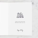 "Chill Birthday" - Single Greeting Cards in Rose by Gina Grittner - Customizable Interior Example