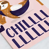 "Chill Birthday" - Single Greeting Cards in Rose by Gina Grittner - Close-Up