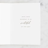 "Agate Birthday Wishes" - Single Greeting Cards in Beige by AK Graphics - Interior