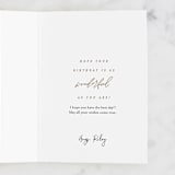 "Agate Birthday Wishes" - Single Greeting Cards in Beige by AK Graphics - Customizable Interior Example