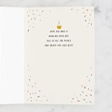 "Birthday Howls" - Single Greeting Cards in Beige by Shiny Penny Studio - Interior