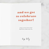 "Today" - Single Greeting Cards in Silk by Lori Wemple - Customizable Interior Example