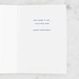 "so awesome" - Single Greeting Cards in Aqua by JoAnn Jinks - Interior