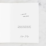 "Junk Drawer" - Single Greeting Cards in Pebble by Annie Clark - Customizable Interior Example