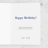"extra large print" - Single Greeting Cards in Pool by Tanya Lee of Frooted Design - Customizable Interior Example