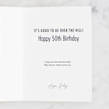 "level of sh**" - Single Greeting Cards in Navy by Deborah Chou - Customizable Interior Example