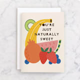 "Twooti Fruitti" - Single Greeting Cards in Candy by Megan Cash - Front