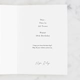 "All Yours" - Single Greeting Cards in Deep Sea by Baumbirdy - Customizable Interior Example