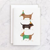 "Real Wiener" - Single Greeting Cards in Bark by Itsy Belle Studio - Front