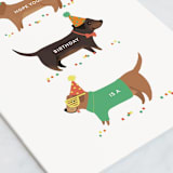 "Real Wiener" - Single Greeting Cards in Bark by Itsy Belle Studio - Close-Up