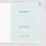 "Let's Paw-ty" - Single Greeting Cards in Cream by Pati Cascino - Customizable Interior Example