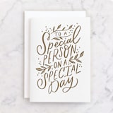 "Special Person Special Day" - Single Greeting Cards in Cloud by Alethea and Ruth - Front