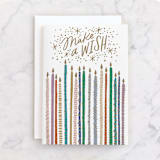"Make a wish candles" - Single Greeting Cards in Candles by Alethea and Ruth - Front