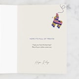 "Smashing Birthday" - Single Greeting Cards in Gumdrop by Hannah Bowman - Customizable Interior Example