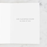 "MAIL IT IN" - Single Greeting Cards in Ochre by Meredith Ann - Interior