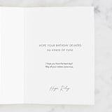 "MAIL IT IN" - Single Greeting Cards in Ochre by Meredith Ann - Customizable Interior Example