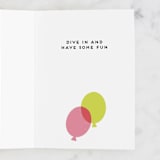 "Get Trashed" - Single Greeting Cards in Eggshell by Rebecca Smith - Interior