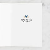 "The Dog Says" - Single Greeting Cards in Almond by mo kelley - Interior