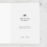 "The Dog Says" - Single Greeting Cards in Almond by mo kelley - Customizable Interior Example