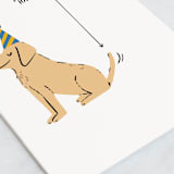"The Dog Says" - Single Greeting Cards in Almond by mo kelley - Close-Up