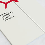 "Party Animal" - Single Greeting Cards in Granite by mo kelley - Close-Up