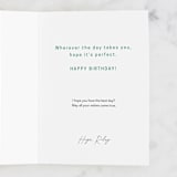 "Your Special Day" - Single Greeting Cards in Emerald by Brandy Folse - Customizable Interior Example