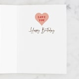 "Always" - Single Greeting Cards in Cherry by Vivian Yiwing - Interior