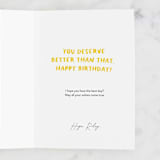 "Awkward" - Single Greeting Cards in Sunshine by Robert and Stella - Customizable Interior Example