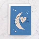 "All My Stars" - Single Greeting Cards in Frost by Shari Margolin - Front