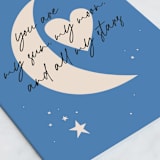 "All My Stars" - Single Greeting Cards in Frost by Shari Margolin - Close-Up