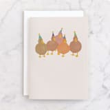 "Ducking Good Birthday" - Single Greeting Cards in Duck by Kristen Knechtel - Front