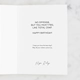 "Feel Old Birthday" - Single Greeting Cards in Petal by Shannon Kohn - Customizable Interior Example