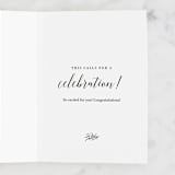 "Sip Sip Hooray Let's Celebrate" - Single Greeting Cards in Blush by Kelly Schmidt - Customizable Interior Example