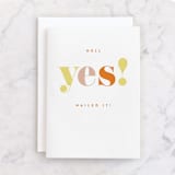 "Nailed It!" - Single Greeting Cards in Lemon by Kelly Schmidt - Front