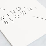 "Mind Blown" - Single Greeting Cards in Raven by Lindsay Stetson Thompson - Close-Up