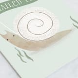 "Snailed it" - Single Greeting Cards in Mint by Itsy Belle Studio - Close-Up