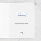 "Top Dog" - Single Greeting Cards in Beige by Ana Peake - Customizable Interior Example