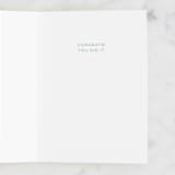 "Done and Done" - Single Greeting Cards in Ocean by Carolyn Kach - Interior