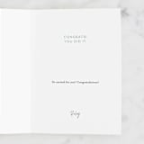 "Done and Done" - Single Greeting Cards in Ocean by Carolyn Kach - Customizable Interior Example