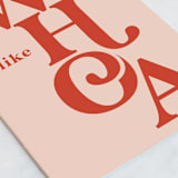 "WHOA" - Single Greeting Cards in Pumpkin by Lori Wemple - Close-Up