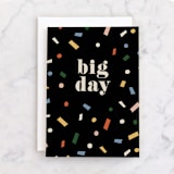 "Big Day" - Single Greeting Cards in Ink by Amy Kross - Front