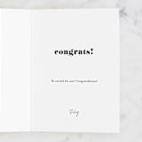 "Big Day" - Single Greeting Cards in Ink by Amy Kross - Customizable Interior Example