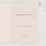 "Happy Streamers" - Single Greeting Cards in Seaweed by Creo Study - Customizable Interior Example