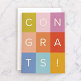 "colorful congrats!" - Single Greeting Cards in Rainbow by Ellen Schlegelmilch - Front