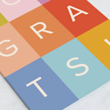 "colorful congrats!" - Single Greeting Cards in Rainbow by Ellen Schlegelmilch - Close-Up