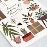 "Plant Lovers" - Single Greeting Cards in Leaf by Grae - Close-Up