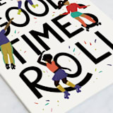 "let the good times roll" - Single Greeting Cards in Confetti by Shiny Penny Studio - Close-Up