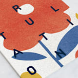 "bold flower" - Single Greeting Cards in Tangerine by Sumak Studio - Close-Up